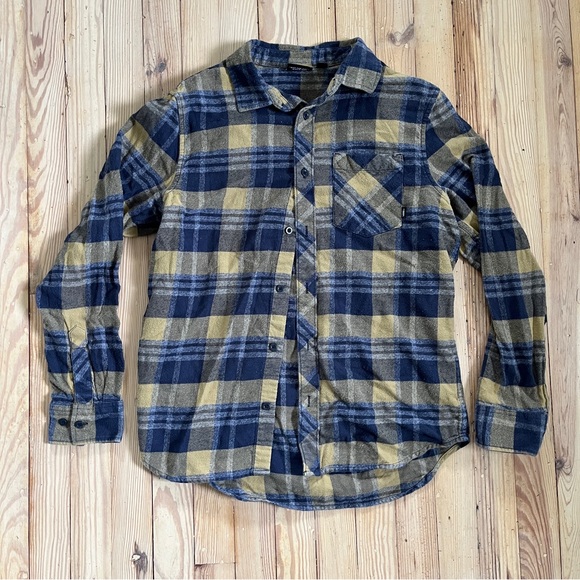 Vans off the wall vintage fall themed plaid flannel mens size small - Picture 1 of 7